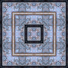 Ornamental vintage tiles - kaleidoscopic wallpaper