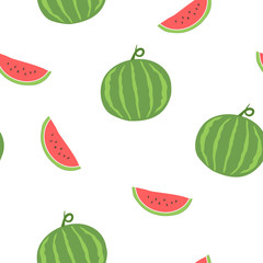 Seamless pattern with watermelon for your design