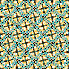 pixels colored geometric seamless pattern vector illustration