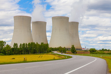 Nuclear power plant Temelin in Czech Republic Europe
