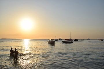 Coucher de soleil à Zanzibar