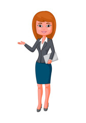 Business woman cartoon