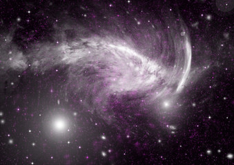 galaxy in a free space