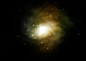galaxy in a free space