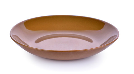 plate on white background