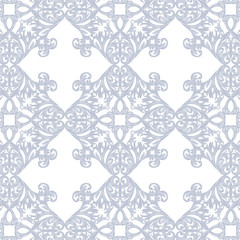 Vintage Baroque Rococo ornament pattern. Vector damask decor. Royal Victorian texture for wallpapers, textile, fabric