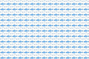 Background with fish, 3d illustration