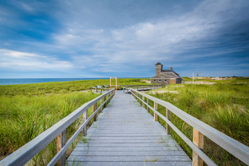 Boardwalk and the Old Harbor U.S. Life Saving Station, at Race P