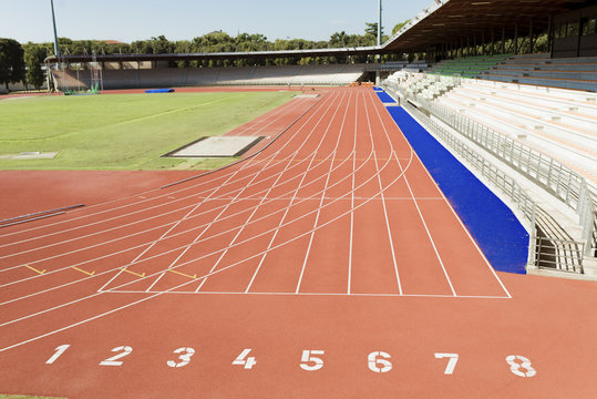 Italy, Florence, track and field stadium