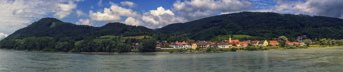 Village of Willendorf on the river Danube in the Wachau region, Austria