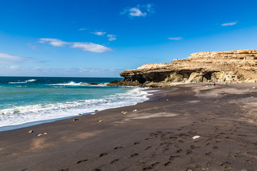 Fototapeta na wymiar Beach In Ajuy,Fuerteventura, Canary Islands, Spain