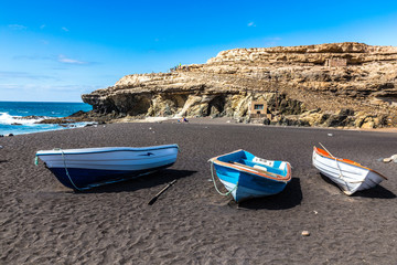 Fototapeta premium Beach In Ajuy,Fuerteventura, Canary Islands, Spain