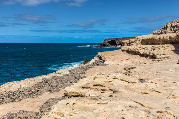 Fototapeta na wymiar Black Bay (Caleta Negra)-Ajuy,Fuerteventura,Spain