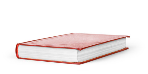 book red on white background