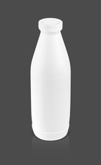 blank packaging beverage plastic bottle isolated on gray backgro