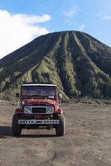 jeep car use for tour around  Bromo moutain, Indonesia