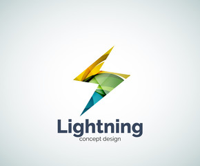 Lightning logo template