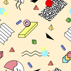 Vector abstract seamless pattern.