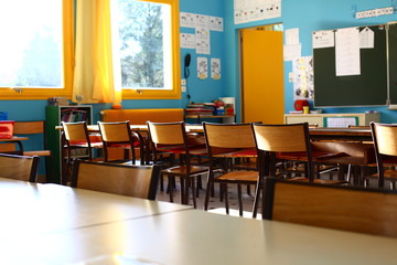 salle de classe dans une école
