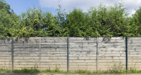 Wooden rural fence