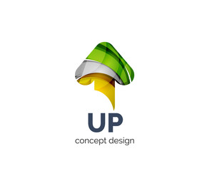 Up arrow logo business branding icon