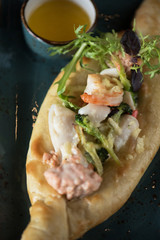 Georgian dish khachapuri