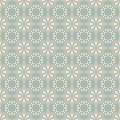 Antique seamless background 447 elegant light blue spiral curve flower kaleidoscope