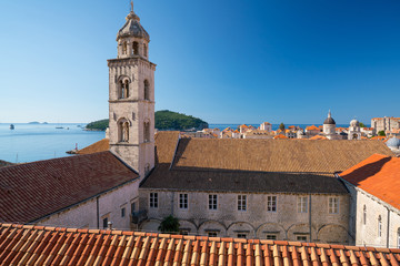 Fototapeta na wymiar View of Dominican monastery in Dubrovnik.