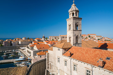 Fototapeta na wymiar View of Dominican monastery in Dubrovnik.
