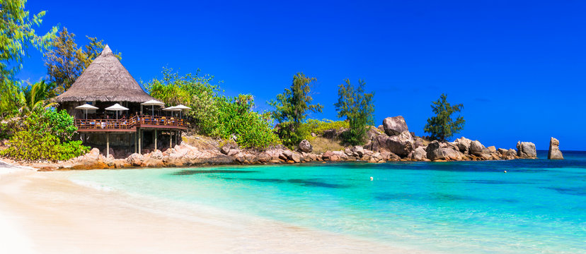 most beautiful tropical beaches - Seychelles ,Praslin island © Freesurf