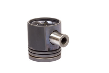 auto piston parts white background isolated