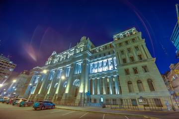 Fototapeta na wymiar Tribunales Building in Buenos Aires, Argentina.