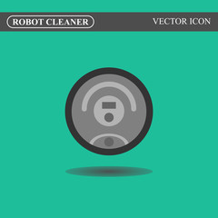 Robot vacuum cleaner icon