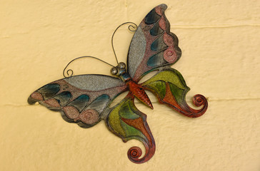 Fototapeta premium Farfalla decorate in foglia di alluminio
