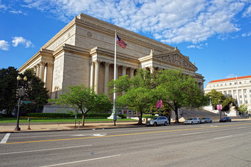 National Archives Building in Washington DC - obrazy, fototapety, plakaty