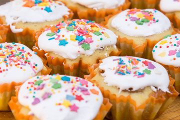 Easter cupcakes closeup