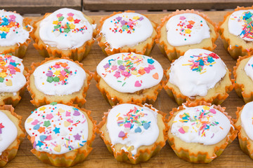 Homemade Easter homemade muffins made by my mother and children