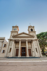 Fototapeta na wymiar Santos Justo y Pecador church in Colon, Argentina