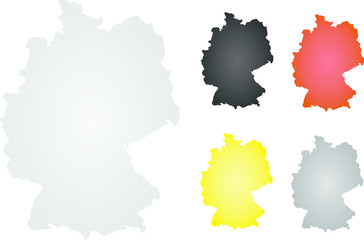 Fototapeta premium Germany map icon