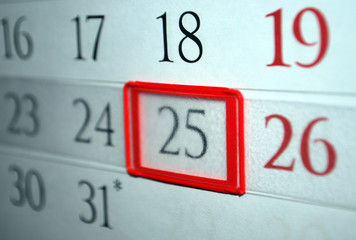 25 число