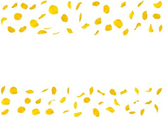 Rose petals fall to the floor