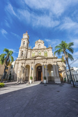Fototapeta na wymiar Cathedral in San Salvador de Jujuy, Argentina.