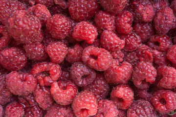 raspberries background