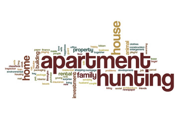 Apartment hunting word cloud