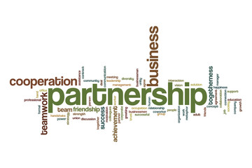 Partnership word cloud