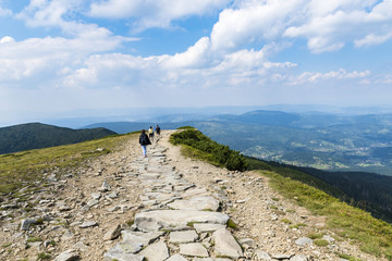 entrance to the Babia Mountain in the Beskidy Mountains