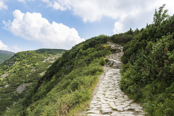 entrance to the Babia Mountain in the Beskidy Mountains