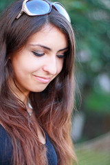 Naklejka premium Kind thoughts, kind smile