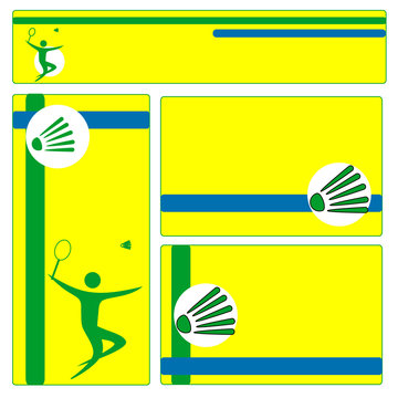 Badminton brochure template