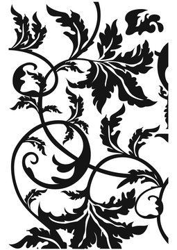 Liana pattern, ivy pattern, forging pattern, decorative pattern, swirl pattern, vine pattern, ornamental pattern, vintage pattern. Vector